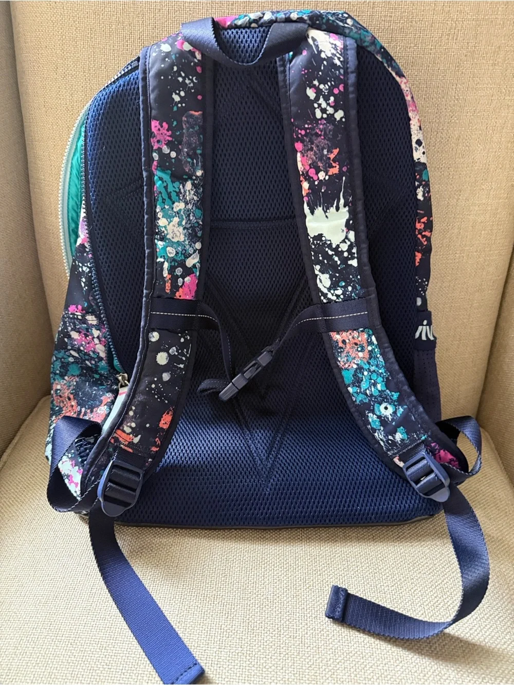 Ivivva Navy Splatter Print Backpack and Lunch Bag Set
